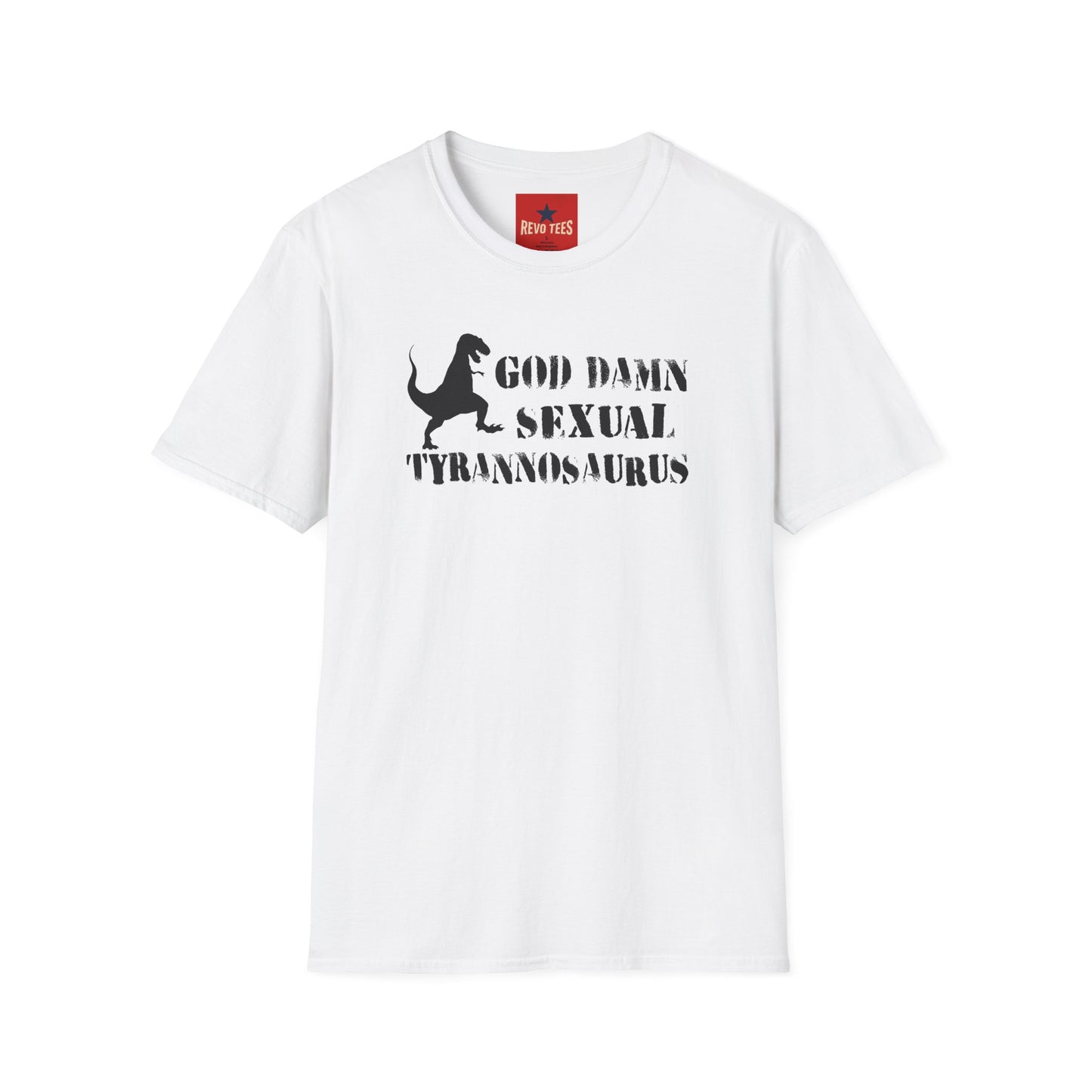 T-Shirt — "God Damn Sexual Tyrannosaurus" Funny Dino Graphic Tee