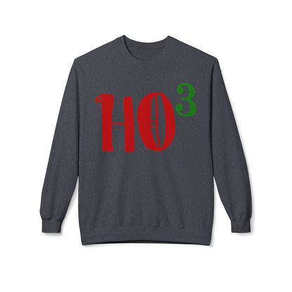 Christmas HO — Festive Red & Green Holiday Crewneck Sweatshirt