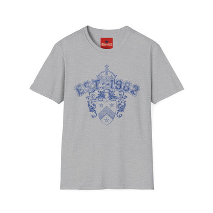 EST. 1982 Crest T‑Shirt — Vintage Heraldic Graphic Tee