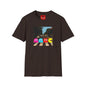 Pac‑City Arcade T‑Shirt — Retro Pixel Ghosts Crossing Graphic Tee