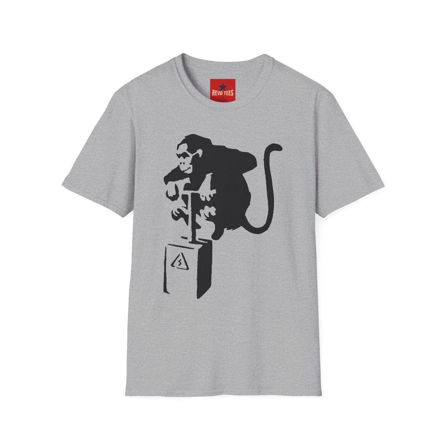 Banksy-Style Monkey On Bomb T-Shirt — Street Art Graphic Tee
