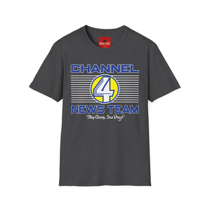Channel 4 News Team T-Shirt — Retro Broadcast Graphic Tee