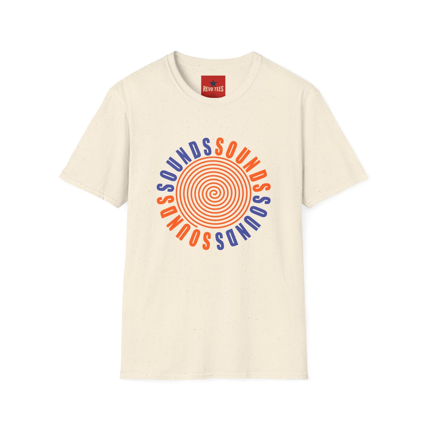 Spiral 'SOUNDS' Graphic T-Shirt — Retro Psychedelic Music Tee