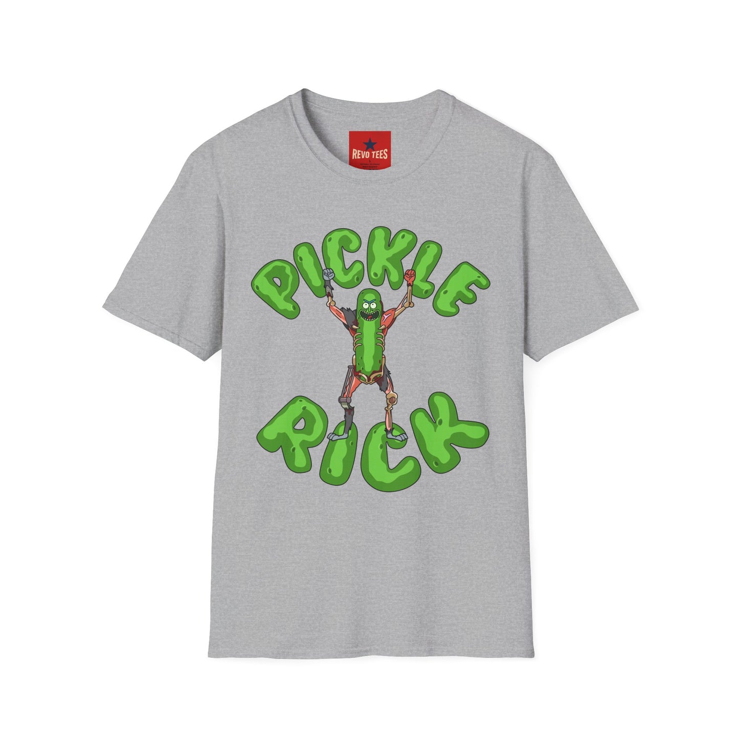 Pickle Rick T-Shirt — Funny Cartoon Pickle Character Tee for Fans & Gifts