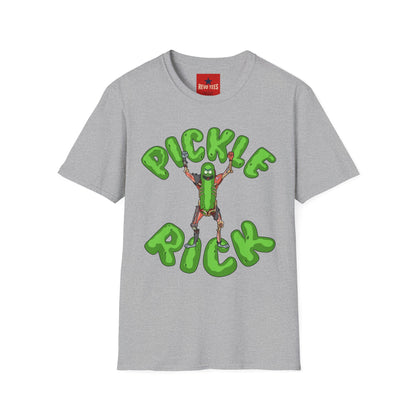 Pickle Rick T-Shirt — Funny Cartoon Pickle Character Tee for Fans & Gifts