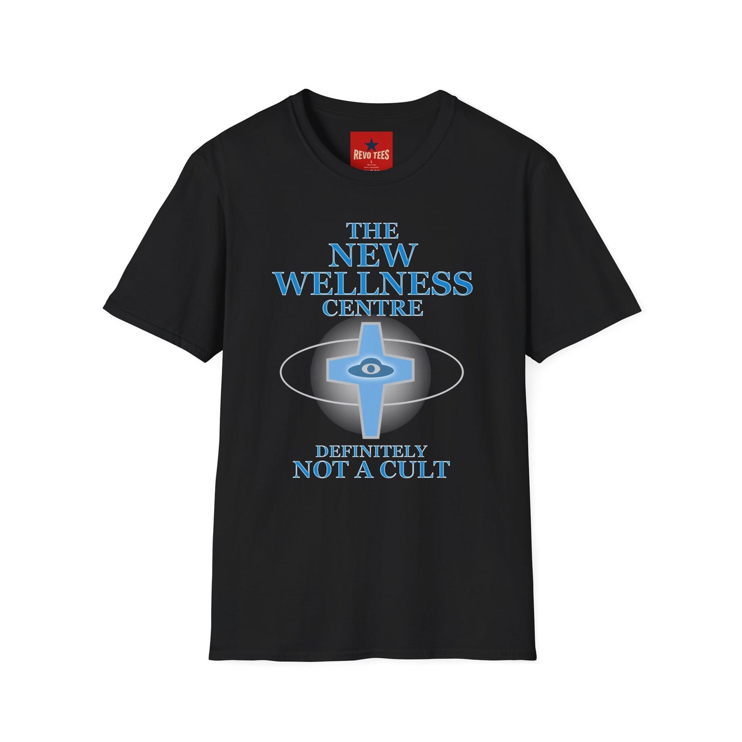 The New Wellness Centre T-Shirt — 'Definitely Not a Cult' Graphic Tee