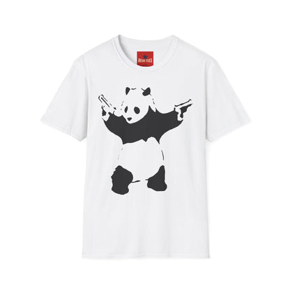 Banksy Panda Bat T-Shirt — Cute Gothic Panda Graphic Tee