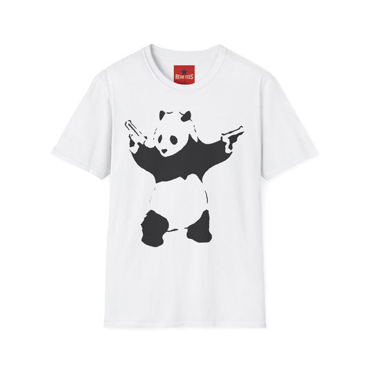 Banksy Panda Bat T-Shirt — Cute Gothic Panda Graphic Tee