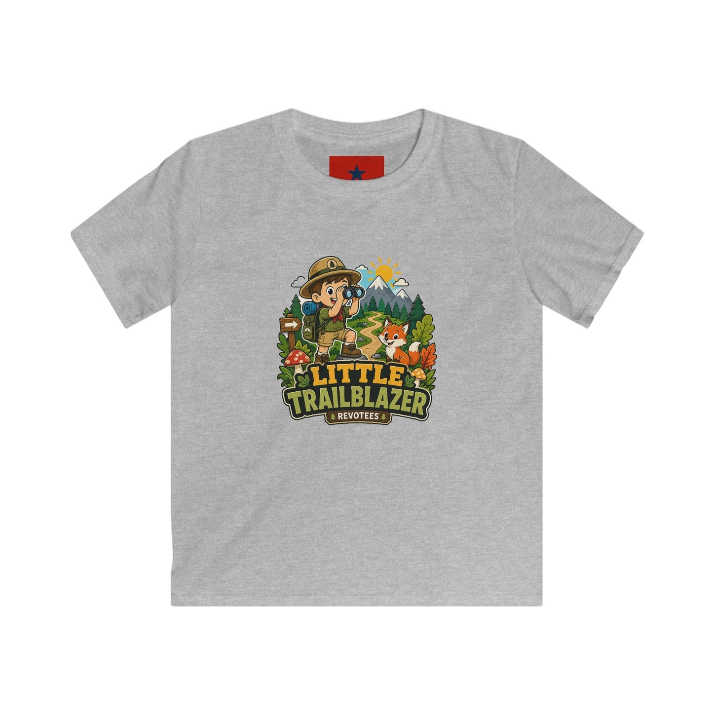 Little Trailblazer Kids Tee – Adventure Camping Graphic Shirt
