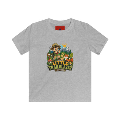 Little Trailblazer Kids Tee – Adventure Camping Graphic Shirt