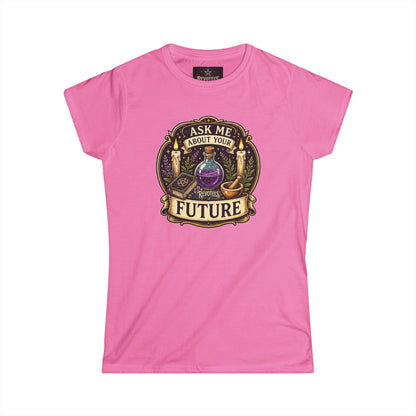 Revotees Fortune Teller Ask Me About Your Future Mystic Crystal Ball Womens T-Shirt - alternate view 15