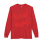 Stay Woke Long Sleeve Tee – Red Blood Graffiti Script Shirt