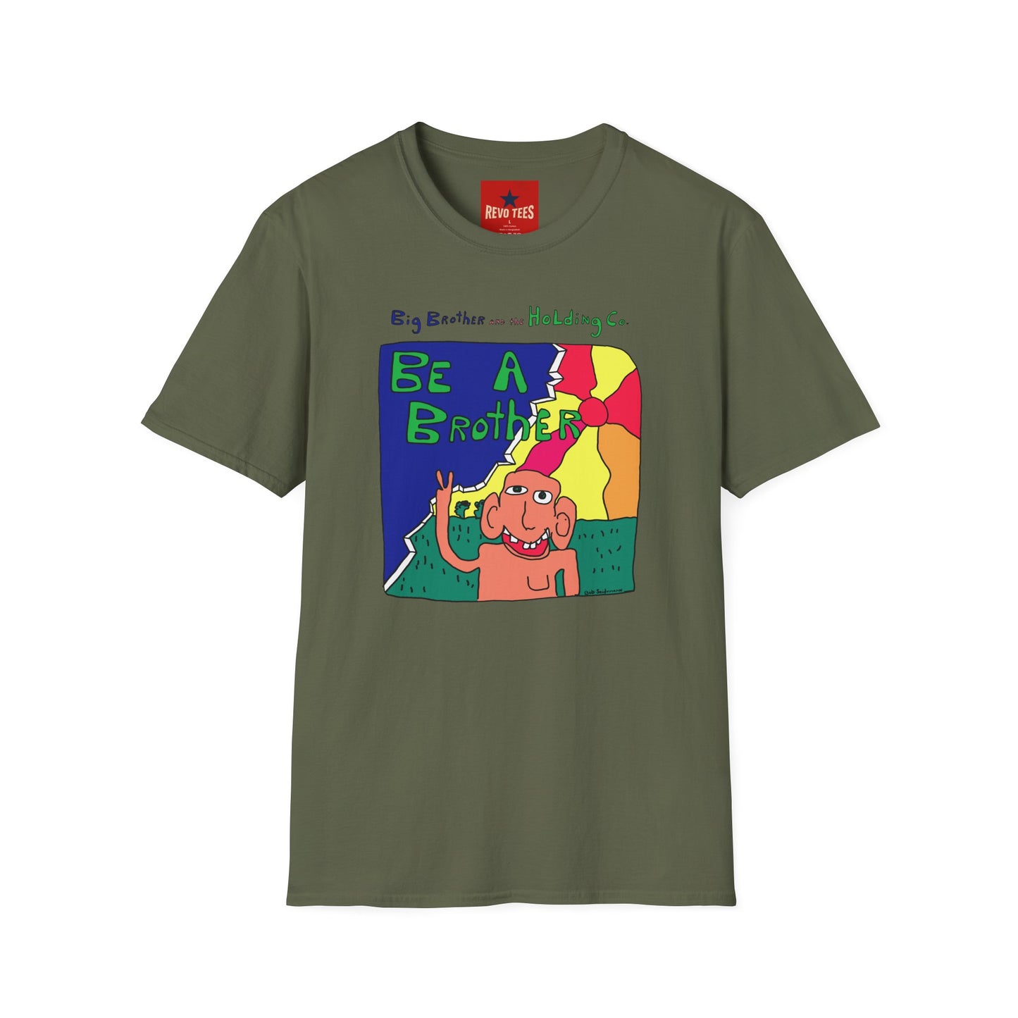 Be A Brother Graphic T-Shirt — Colorful Retro Cartoon Tee