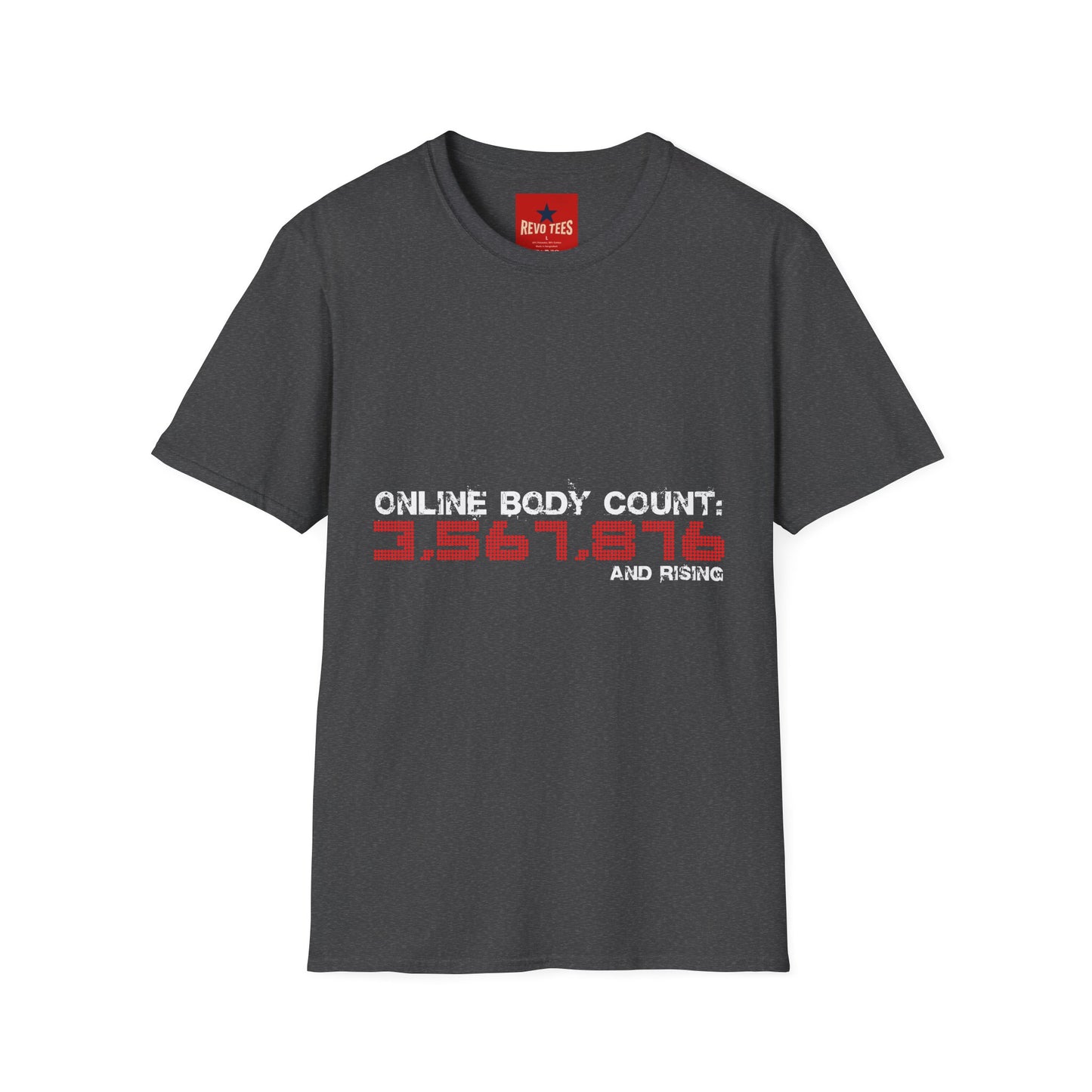 Online Body Count - Unisex Softstyle T-Shirt
