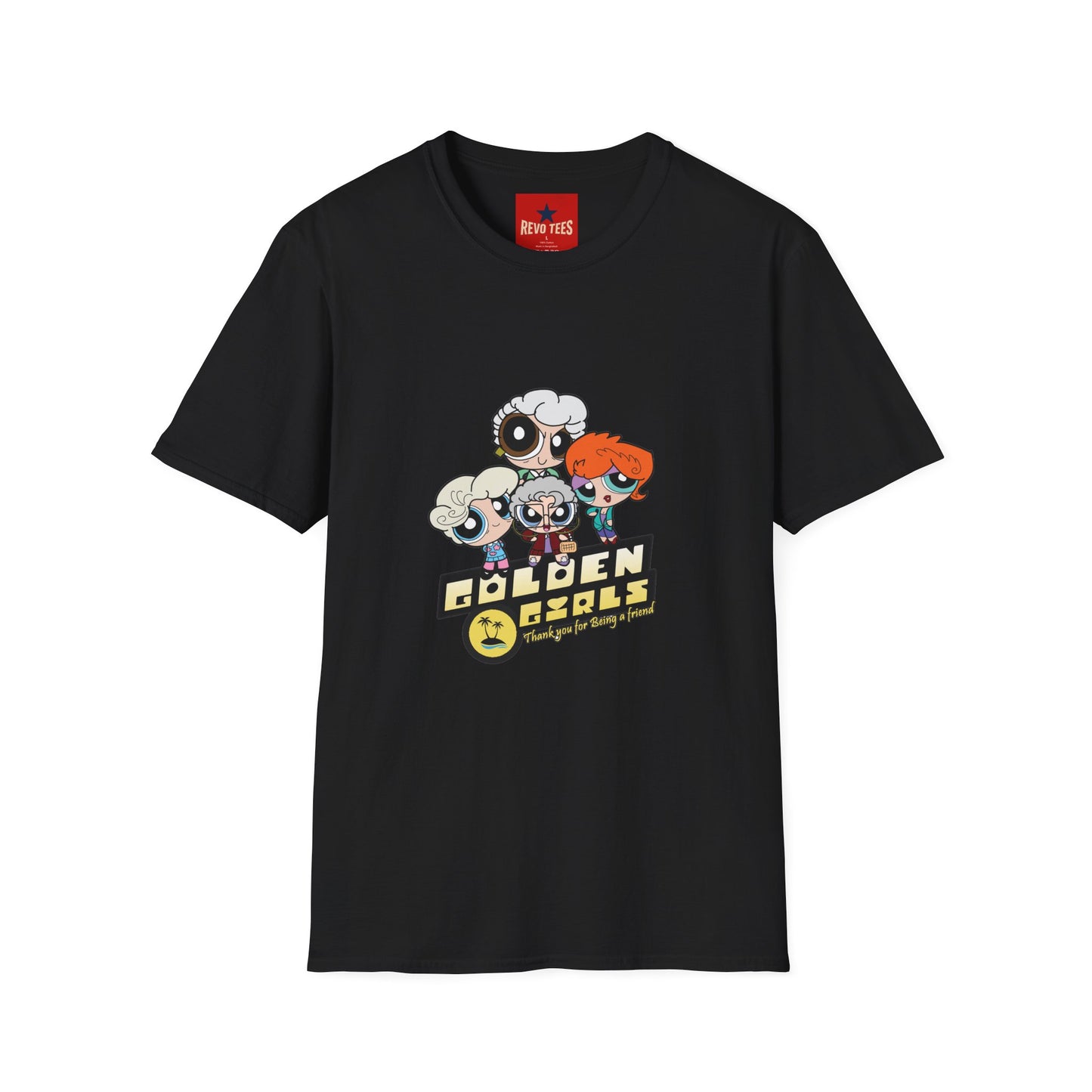 Golden Girls Cartoon T-Shirt — Retro Cute Powerpuff Style Tee