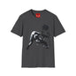 Banksy T-Shirt — Black Cat Tossing Office Chair Graphic Tee