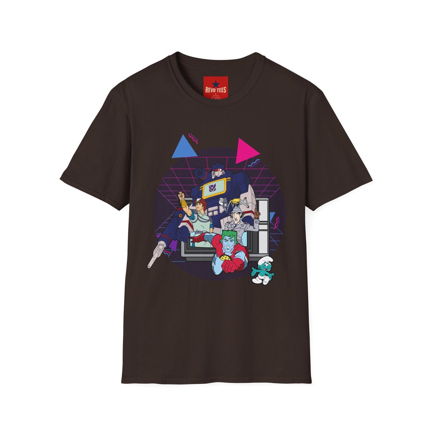 Retro Gaming Arcade T-Shirt — 80s Synthwave Console Crew Tee