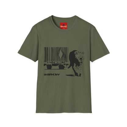 Barcode Cow Graphic T‑Shirt — Animal Rights / Eco Protest Tee