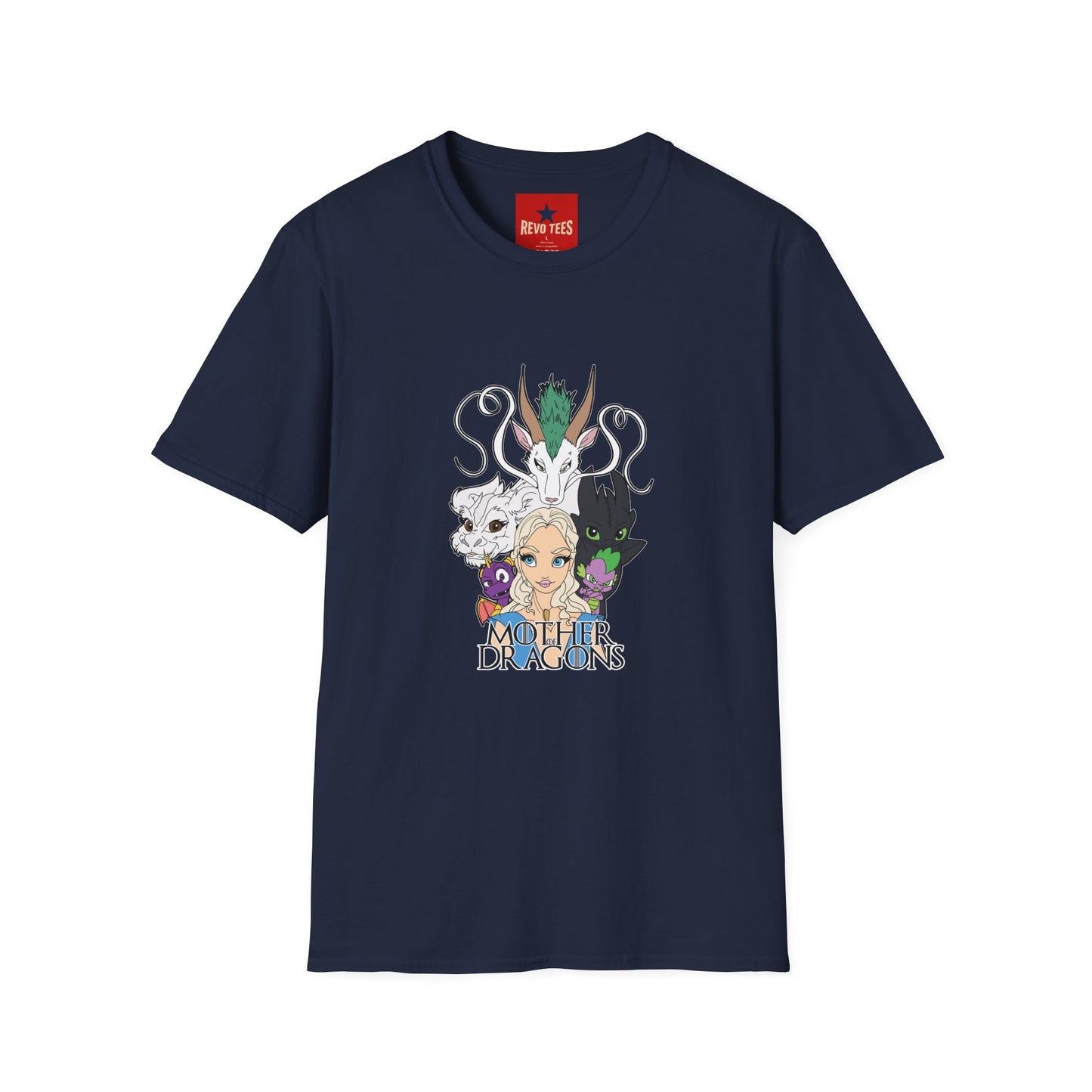 Fantasy Dragon & Beast Portrait T-Shirt — "Daughters of Dragons" Graphic Tee