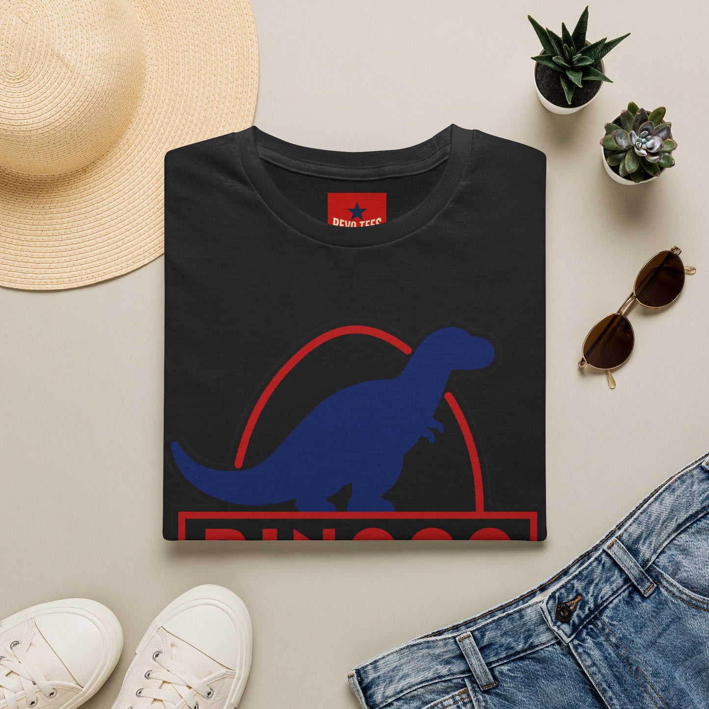 T-Shirt — Retro Dino Logo 'Dinoco' Graphic Tee