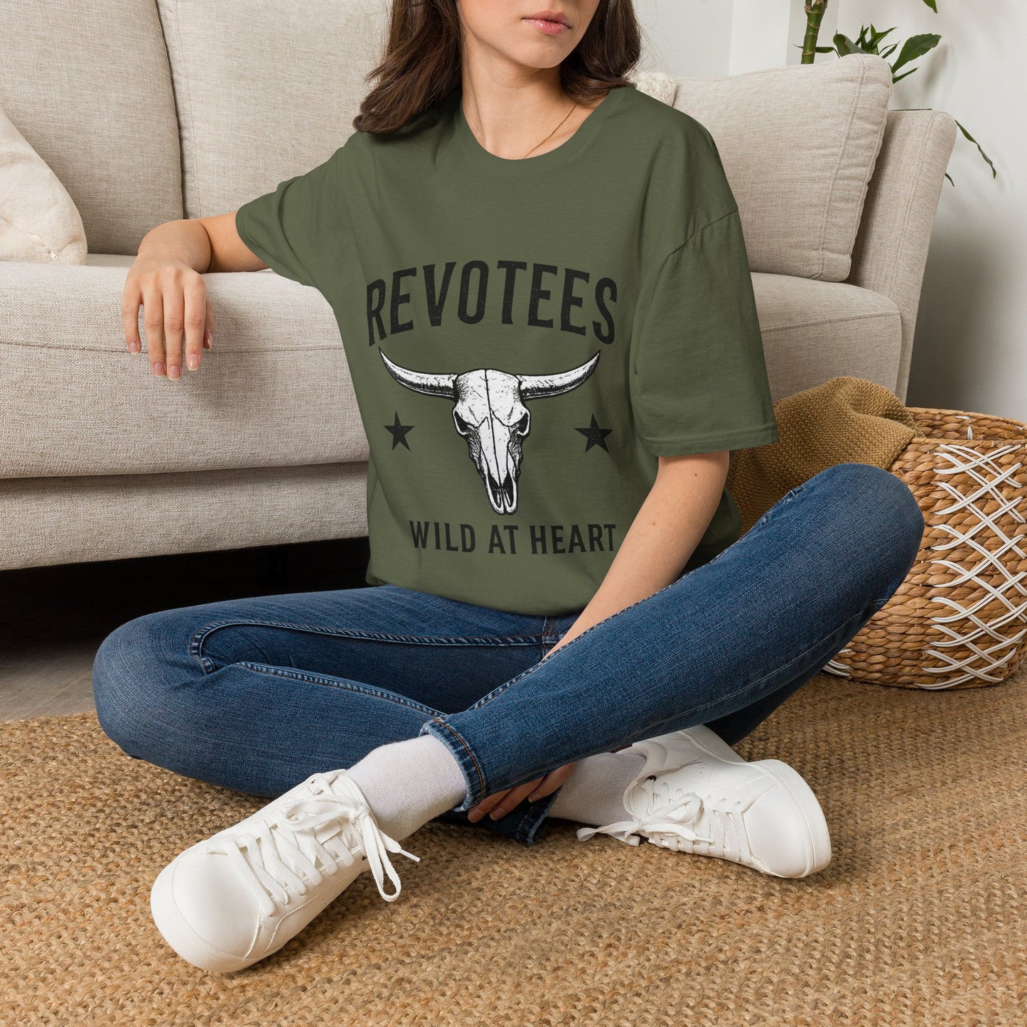 Revotees Bull Skull T-Shirt — Wild at Heart Western Graphic Tee