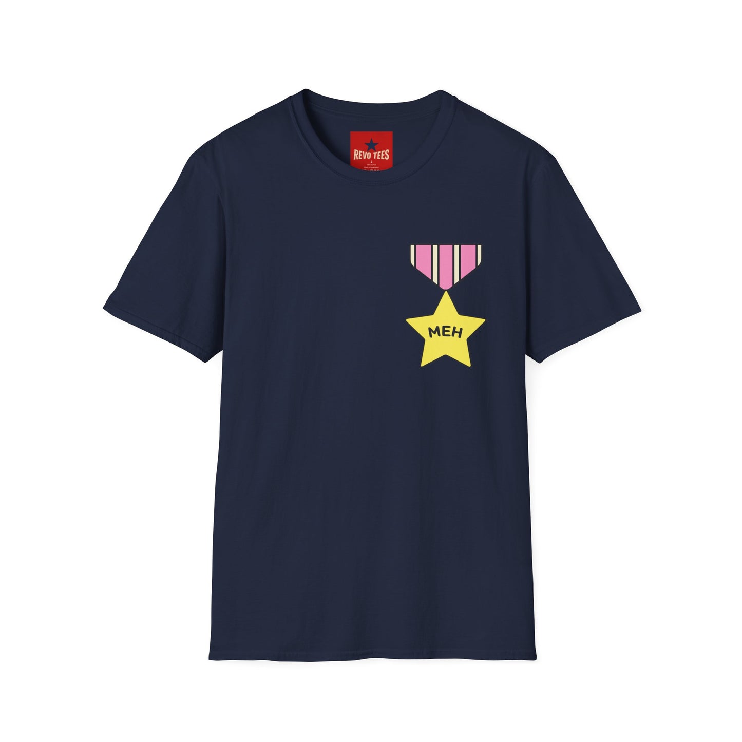 T‑Shirt — 'Meh' Medal Graphic Tee | Funny Casual Award Shirt