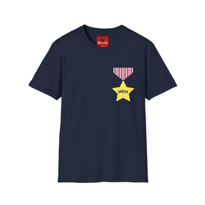 T‑Shirt — 'Meh' Medal Graphic Tee | Funny Casual Award Shirt
