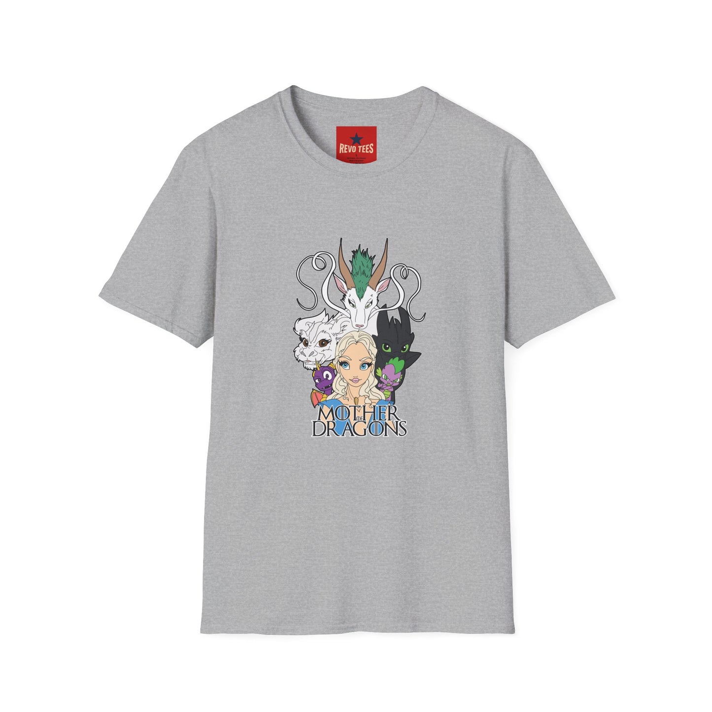 Fantasy Dragon & Beast Portrait T-Shirt — "Daughters of Dragons" Graphic Tee