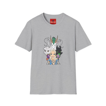 Fantasy Dragon & Beast Portrait T-Shirt — "Daughters of Dragons" Graphic Tee