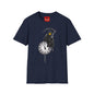 Banksy T‑Shirt — Grim Reaper Clock Graphic Tee (Smiley Mask)