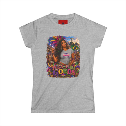 Rio Carnival Festival Tee — Women's White Crewneck