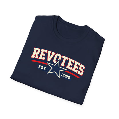 Revotees EST. 2026 Graphic T-Shirt — Retro Star Sports Logo