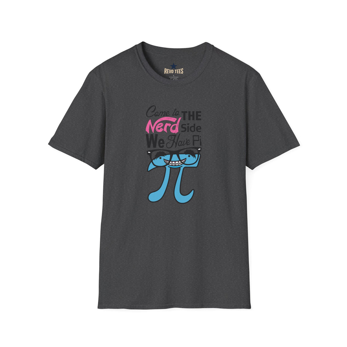 Revotees Nerd Side Pi Come to the Nerd Side We Have Pi Math Graphic T-Shirt - alternate view 6