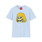 Skull with Blonde Hair T‑Shirt — Retro Punk Skull Graphic Tee