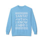 Elf Movie "Santa! I Know Him!" Holiday Ugly Sweater Design Crewneck Sweatshirt —