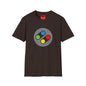 Retro Game Controller T‑Shirt — Colorful SNES Style Logo Tee