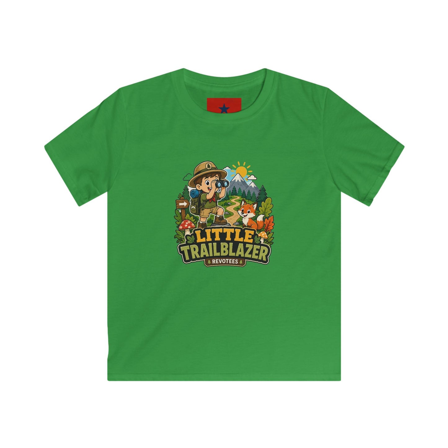 Little Trailblazer Kids Tee – Adventure Camping Graphic Shirt
