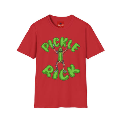 Pickle Rick T-Shirt — Funny Cartoon Pickle Character Tee for Fans & Gifts