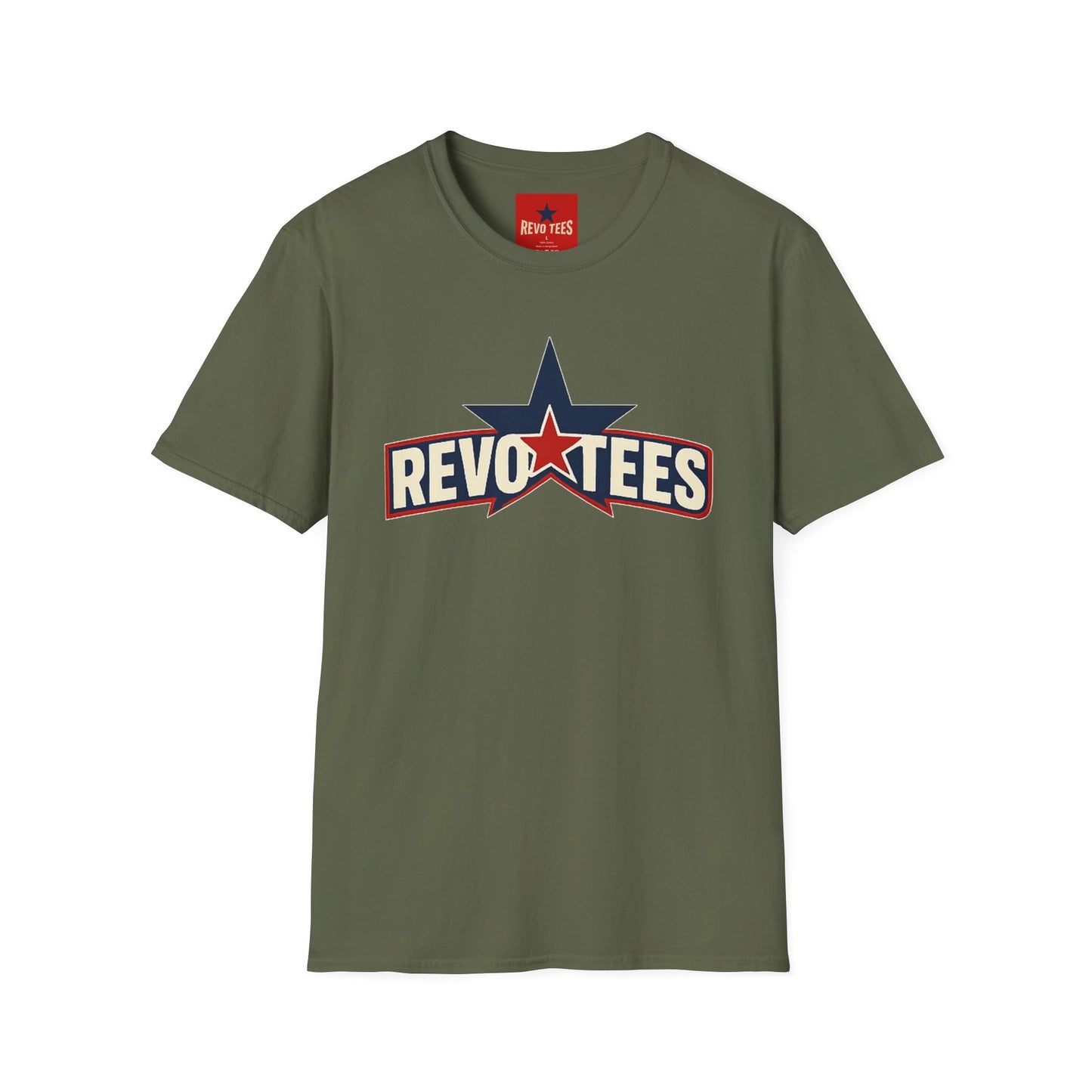 RevoTees Star Logo T-Shirt — Retro Patriotic Graphic Tee