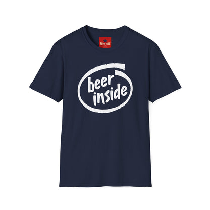 Beer Inside T-Shirt — Funny Craft Beer Logo Tee for Beer Lovers