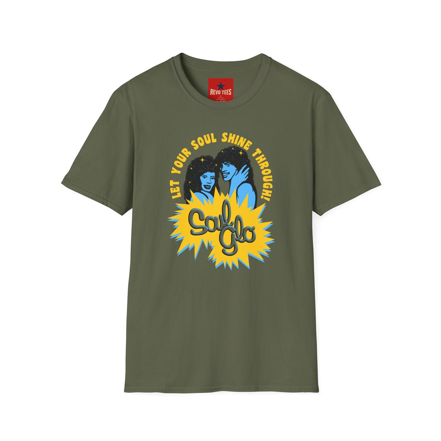 Soul Glo Retro Tee — "Let Your Soul Shine Through" 80s-Inspired Graphic T-Shirt