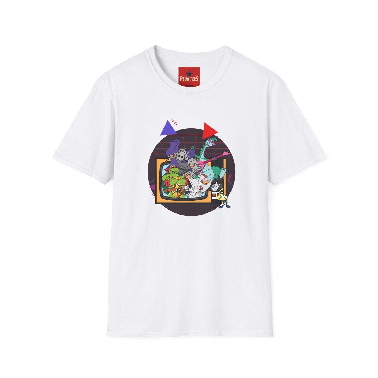 Retro Arcade Turtle Band T-Shirt — 'Rock On' Cartoon Gaming Tee