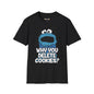Revotees Cookie Monster Why You Delete Cookies Funny Retro Kids TV Graphic T-Shirt