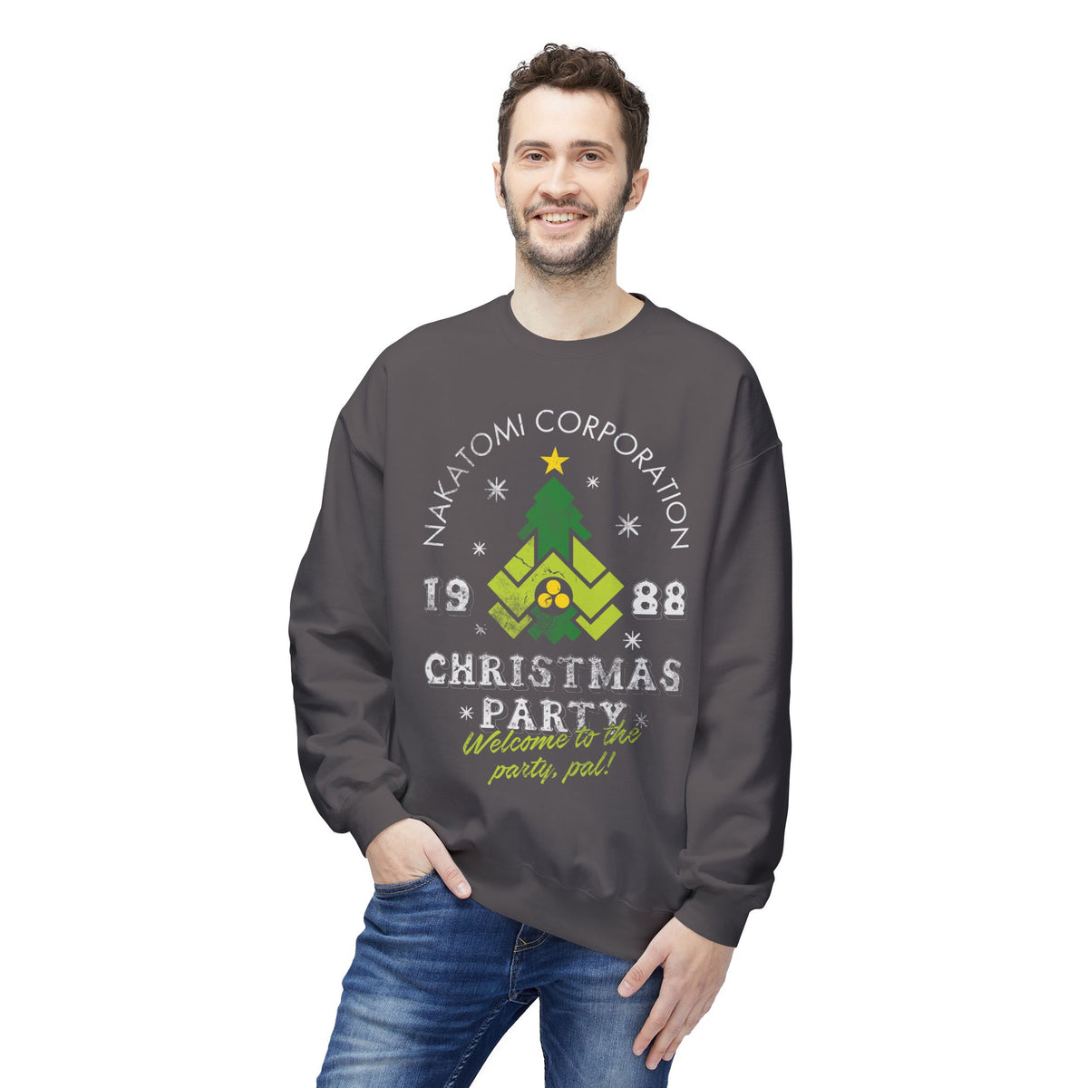 Die Hard 'Nakatomi Corporation 1988' Holiday Crewneck Christmas Party Sweatshirt