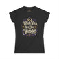 Women's Witchy Tee — "Which Witch Won't Want Wonder" Gothic Halloween Shirt