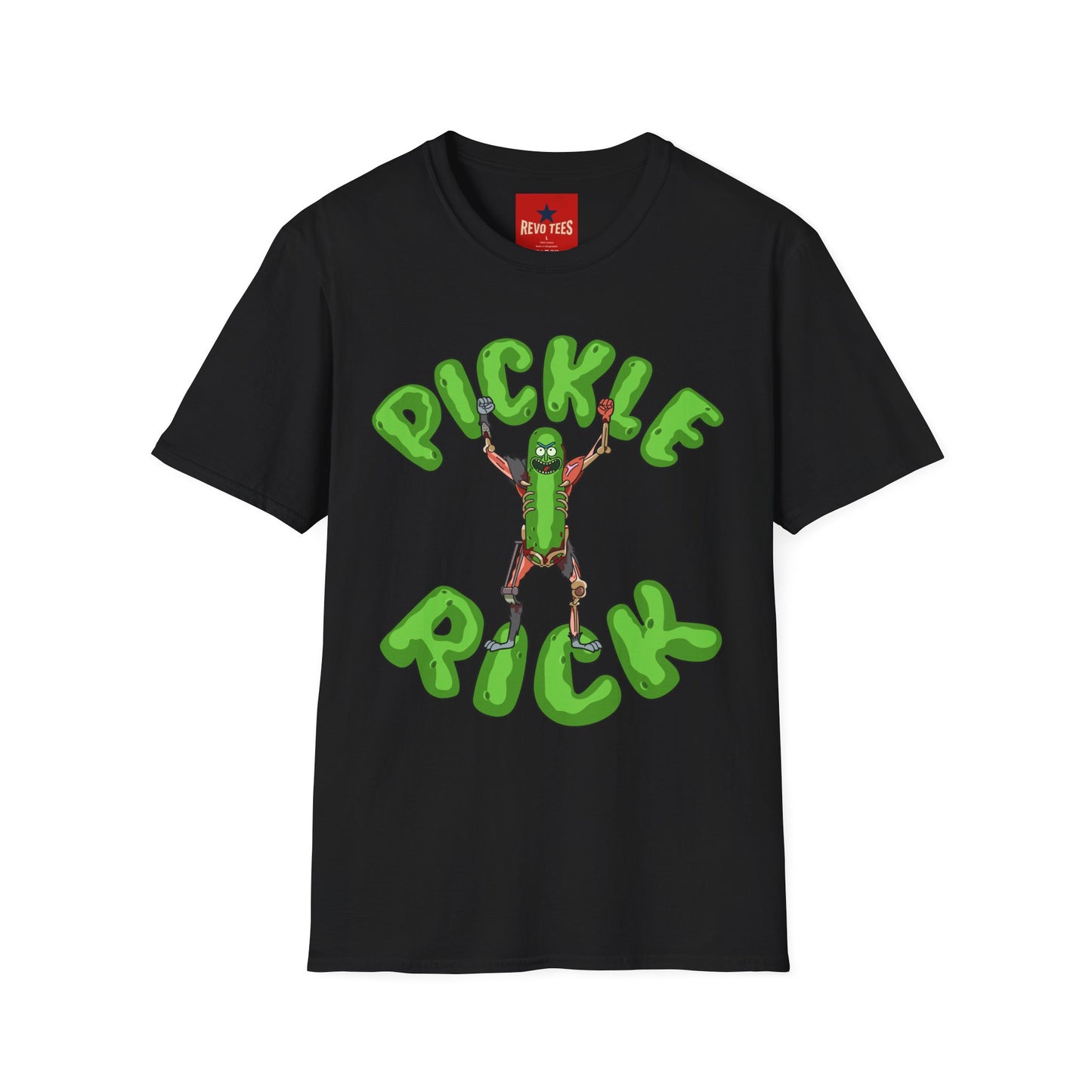 Pickle Rick T-Shirt — Funny Cartoon Pickle Character Tee for Fans & Gifts