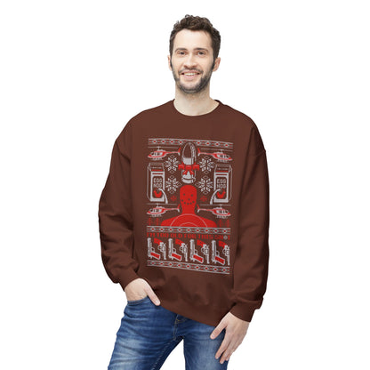 Lethal Knitting - Too Old For This Sh!t Christmas Ugly Sweater