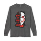 SAW - Horror Movie Long Sleeve Tee — "I Want to Play a Game" Jigsaw Puppet Graphic