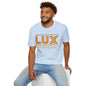 LUX Nightclub Graphic T-Shirt — Retro Marquee Sign Tee for Club Fans & Party Nights