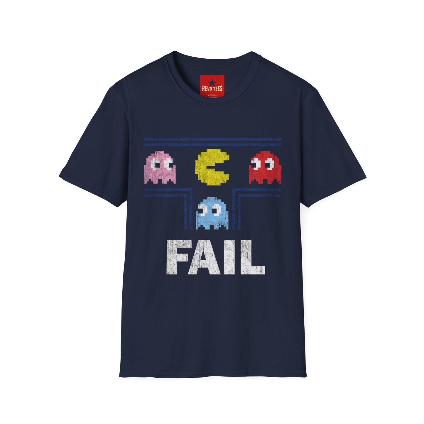 Retro Pac-Man 'FAIL' T-Shirt — 8-Bit Arcade Gamer Tee